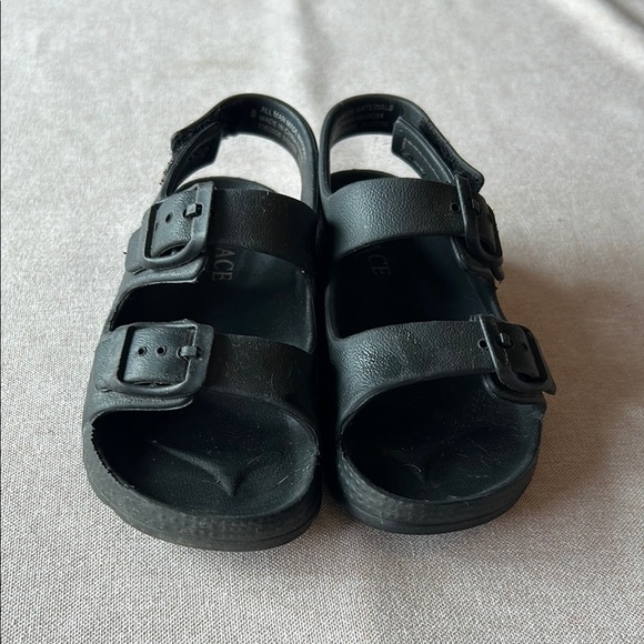 The Children's Place Black Double-Buckle Sandals - Picture 1 of 4